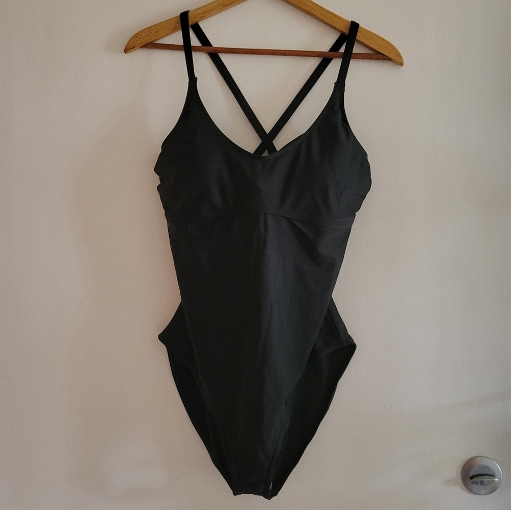 New PrAna Black One Piece Swimsuit Size 40D/ XL